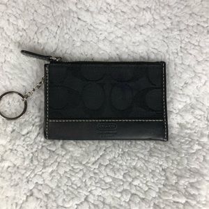 Coach keychain card holder
